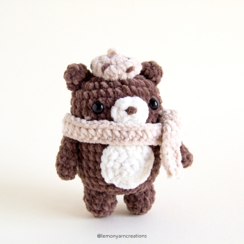 Choco Bear amigurumi pattern by Lemon Yarn Creations