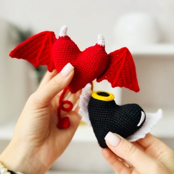 Angel and Devil amigurumi pattern by Fluffy Tummy