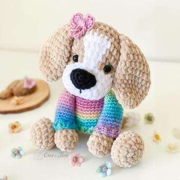 Lucas the Beagle amigurumi pattern by One and Two Company