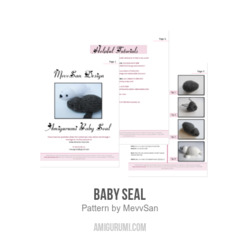 Baby Seal amigurumi pattern by MevvSan
