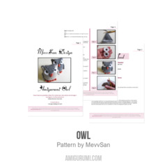 Owl amigurumi pattern by MevvSan