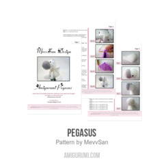 Pegasus amigurumi pattern by MevvSan