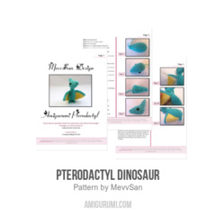 Pterodactyl Dinosaur amigurumi pattern by MevvSan