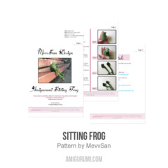 Sitting Frog amigurumi pattern by MevvSan