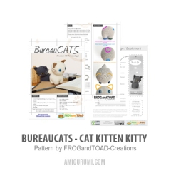 Bureau CATS - Cat Kitten Kitty amigurumi pattern by FROGandTOAD Creations