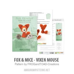 Fox & Mice - Vixen Mouse amigurumi pattern by FROGandTOAD Creations