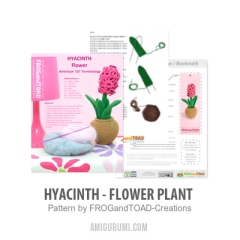 Hyacinth Flower Plant amigurumi by FROGandTOAD Creations