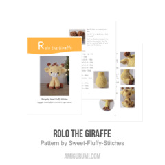 Rolo the Giraffe amigurumi pattern by Sweet Fluffy Stitches