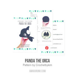 Panda the orca amigurumi pattern by Crochetbykim