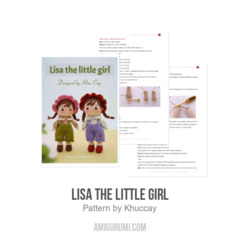Lisa the little girl amigurumi pattern by Khuc Cay
