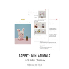 Rabbit - Mini Animals amigurumi pattern by Khuc Cay