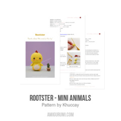 Rootster - Mini Animals amigurumi pattern by Khuc Cay