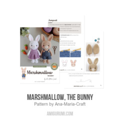 Marshmallow, the Bunny - Easter amigurumi pattern by Ana Maria Craft