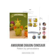 Amigurumi dragon/dinosaur amigurumi pattern by yarnacadabra