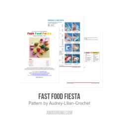 Fast Food Fiesta amigurumi pattern by Audrey Lilian Crochet