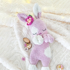 Nibbles the Bunny Lovey amigurumi by One and Two Company