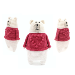Polar Bear with Heart Sweater