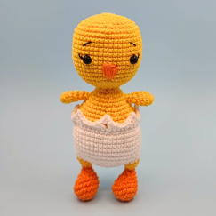 Crochet amigurumi chicken