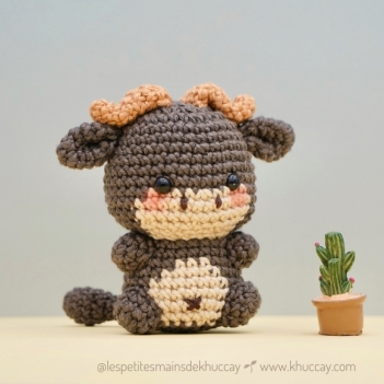 Water Buffalo amigurumi pattern by Khuc Cay