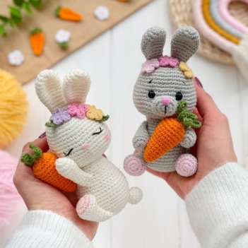 Easter Bunnies amigurumi pattern by Knit.friends