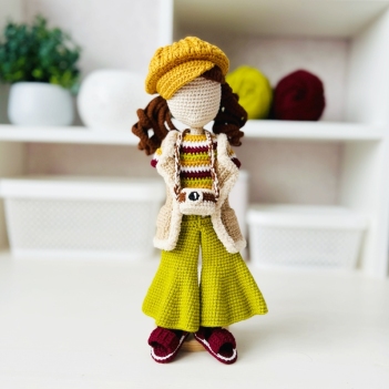 1970s outfit amigurumi pattern by Fluffy Tummy