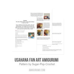 Usahana Fan Art Amigurumi  amigurumi pattern by Sugar Pop Crochet