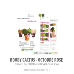 Booby Cactus - Octobre Rose amigurumi by FROGandTOAD Creations