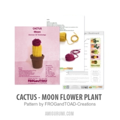 Cactus - Moon Flower Plant amigurumi by FROGandTOAD Creations