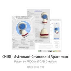 CHIBI - Astronaut Cosmonaut Spaceman amigurumi by FROGandTOAD Creations