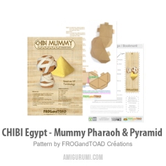 CHIBI Egypt - Mummy Pharaoh Pyramid amigurumi pattern by FROGandTOAD Creations