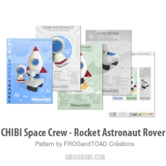CHIBI Space Crew - Rocket Astronaut Rover amigurumi pattern by FROGandTOAD Creations