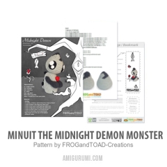 Minuit Midnight Halloween Monster amigurumi by FROGandTOAD Creations