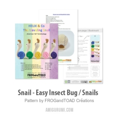 Snail - Easy Insect Bug / Snails amigurumi pattern by FROGandTOAD Creations