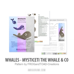 Whales - Mysticeti the Whale & Co amigurumi pattern by FROGandTOAD Creations