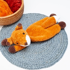 Fox lovey, snuggler amigurumi by Diminu