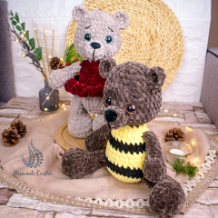 Low Sew Crochet Bear amigurumi by Passionatecrafter