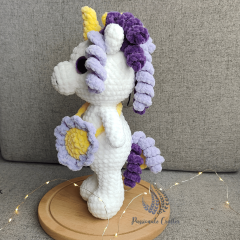 Low Sew Crochet Unicorn amigurumi by Passionatecrafter