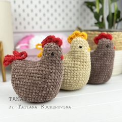 Chicken amigurumi pattern by TANATIcrochet