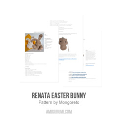 Renata Easter Bunny amigurumi pattern by Mongoreto