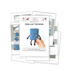 Jean-Luc the Book amigurumi pattern by Elisas Crochet