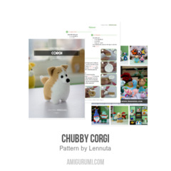 Chubby Corgi amigurumi pattern by Lennutas