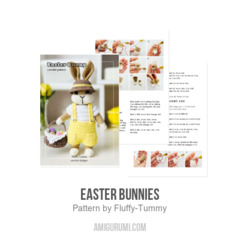 Easter bunnies amigurumi pattern by Fluffy Tummy