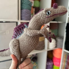Steven the Spinosaurus Dinosaur amigurumi by Critter-iffic Crochet
