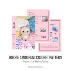 ROSSIE Amigurumi Crochet Pattern amigurumi pattern by Hello Amijo