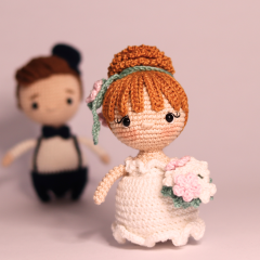 Bride and groom amigurumi pattern by yarnacadabra