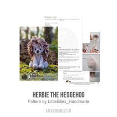 Herbie the Hedgehog amigurumi pattern by LittleEllies_Handmade