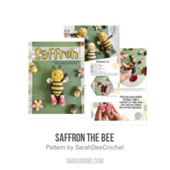 Saffron the Bee amigurumi pattern by SarahDeeCrochet