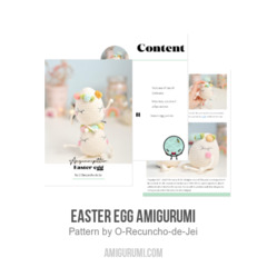 Easter egg amigurumi amigurumi pattern by O Recuncho de Jei