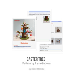 Easter tree  amigurumi pattern by Iryna Zubova