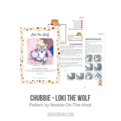 ChubBie - Loki the Wolf amigurumi pattern by Noobie On The Hook
